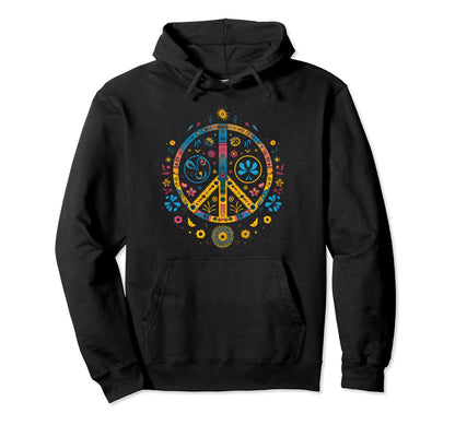 Peace Sign Hippie Boho 456 Hoodie - Graphic Print for Adults - T-Shirt, Sweatshirt, Hoodie