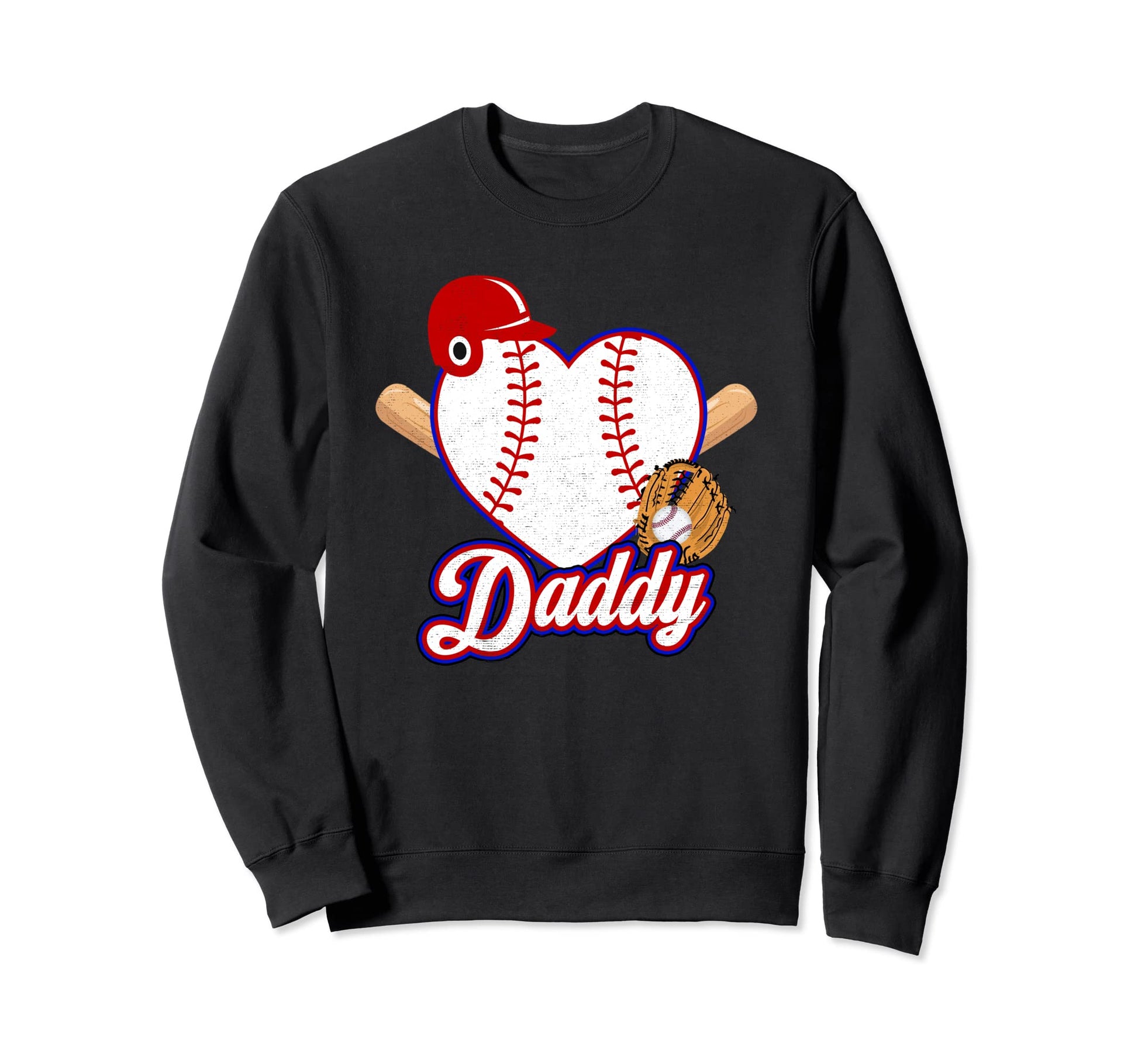 Baseball Daddy Matching Family Sweatshirt - Novelty Apparel Men Women - T-Shirt, Sweatshirt, Hoodie