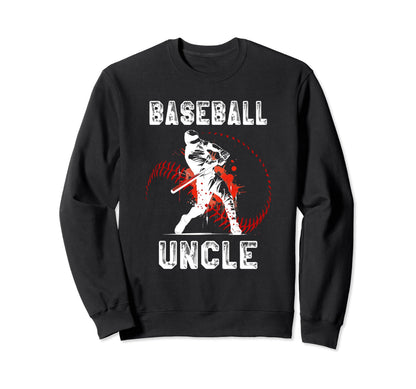Baseball Uncle Gift Uncle Baseball Sweatshirt - Novelty Apparel Unisex - T-Shirt, Sweatshirt, Hoodie