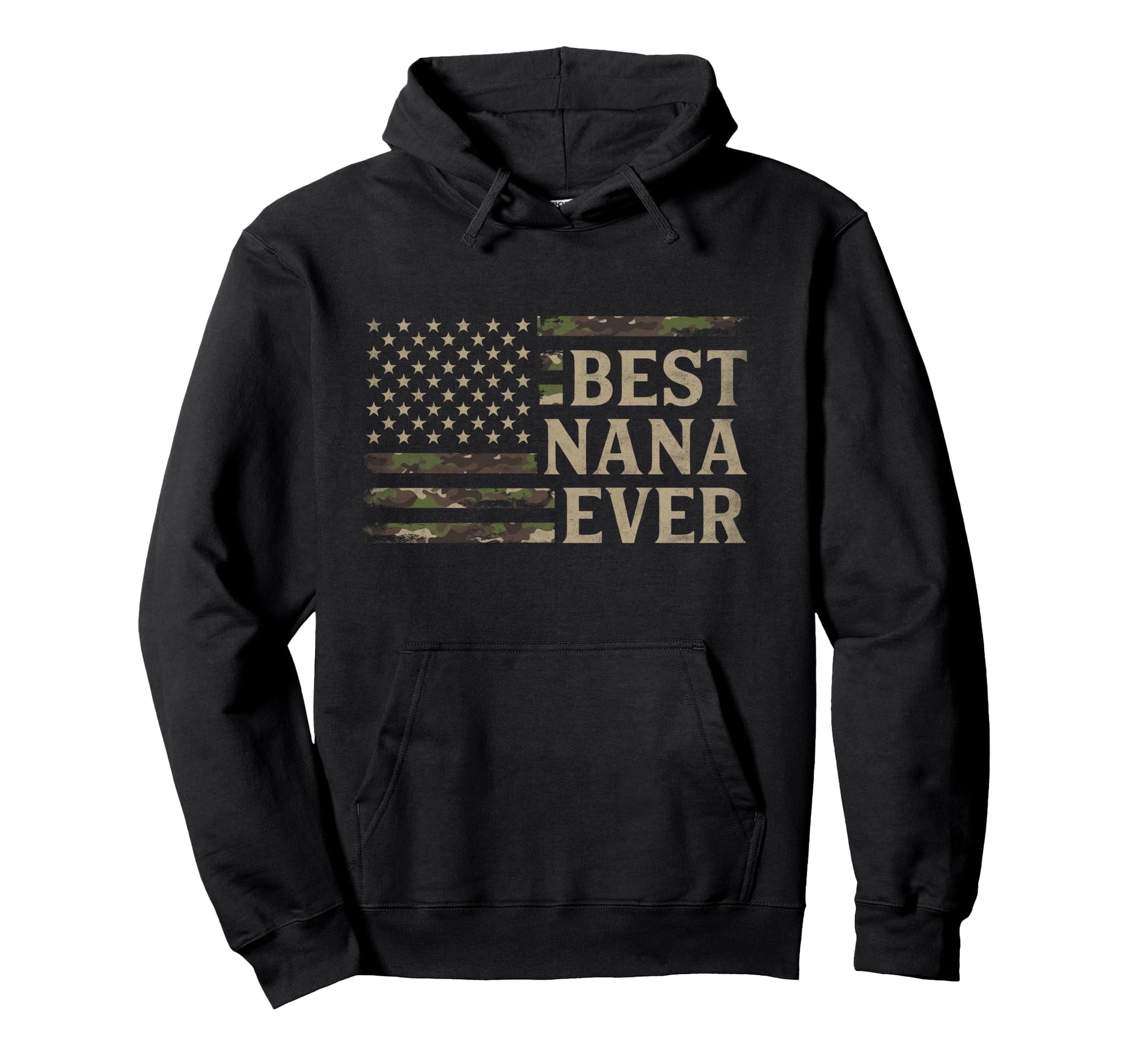 Camo Best Nana Ever Usa Flag Mothers Day Hoodie - Aesthetic Graphic Unisex - T-Shirt, Sweatshirt, Hoodie