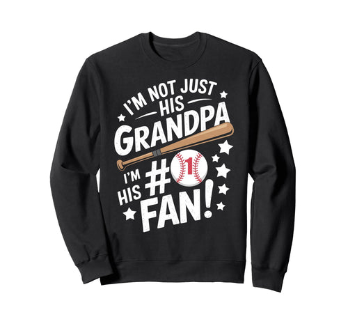 Baseball Grandpa Fan Supporter Sweatshirt - Unique Graphic Men Women - T-Shirt, Sweatshirt, Hoodie
