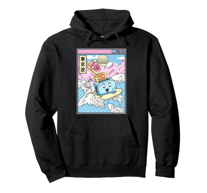 Surfing Toaster Peanut Butter Jelly Hoodie - Novelty Apparel for Adults - T-Shirt, Sweatshirt, Hoodie