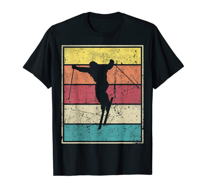 Skiing Trick Stripes T-Shirt - Minimalist Print Men Women - T-Shirt, Sweatshirt, Hoodie