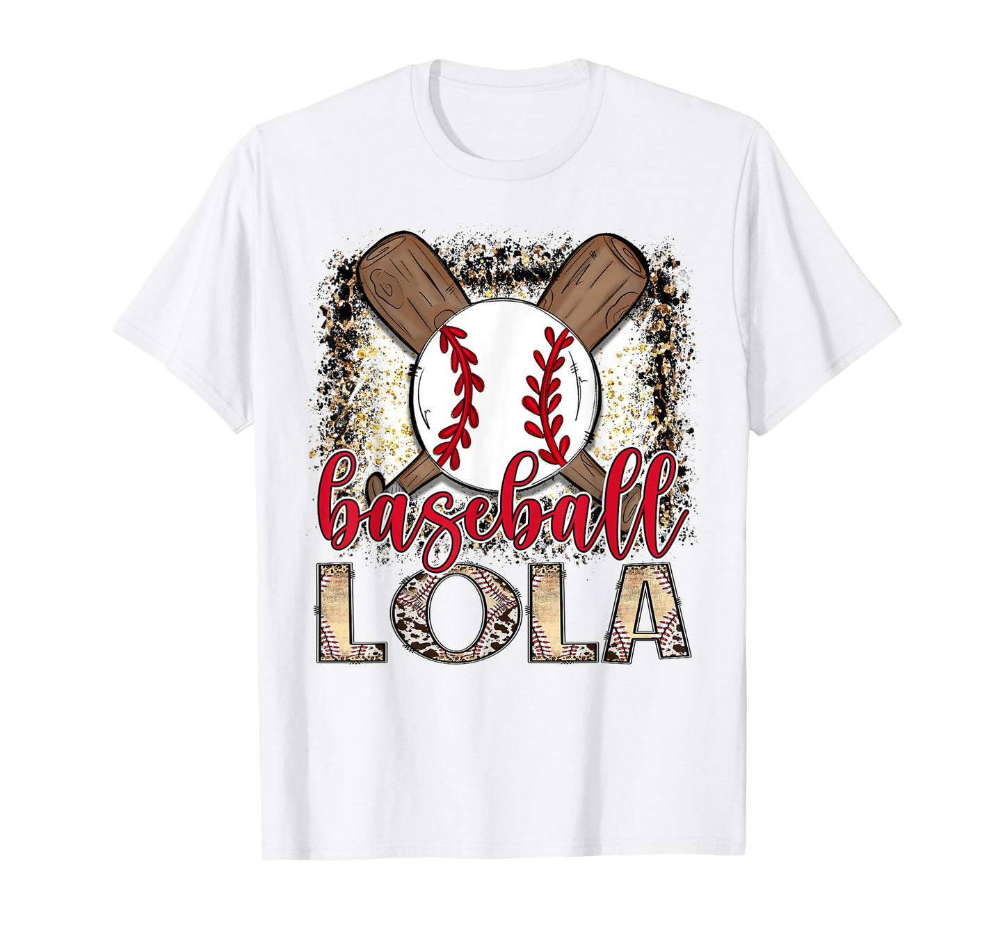 Baseball Lola Leopard Proud Ball T-Shirt - Minimalist Print for Adults - T-Shirt, Sweatshirt, Hoodie