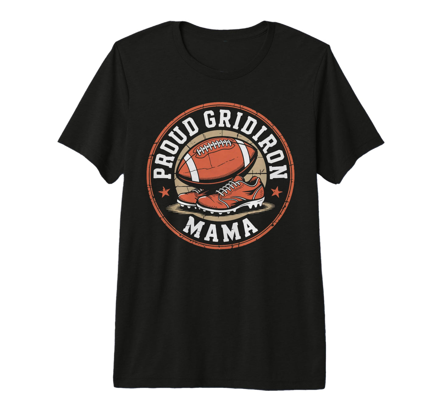 Gridiron Mama Game Day Football Mom T-Shirt - Minimalist Print Men Women - T-Shirt, Sweatshirt, Hoodie