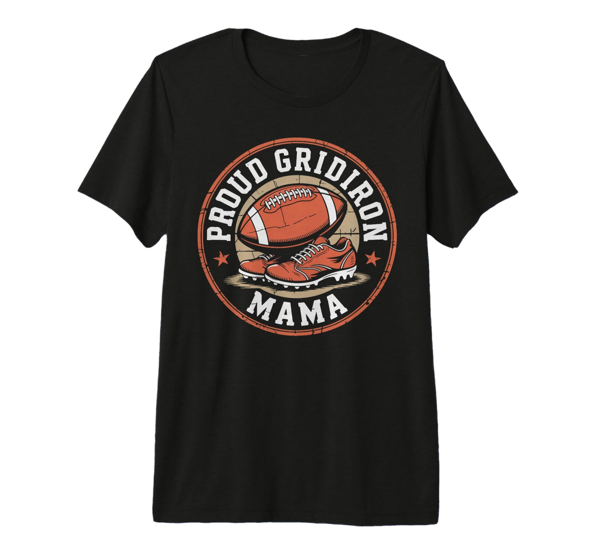 Gridiron Mama Game Day Football Mom T-Shirt - Minimalist Print Men Women - T-Shirt, Sweatshirt, Hoodie