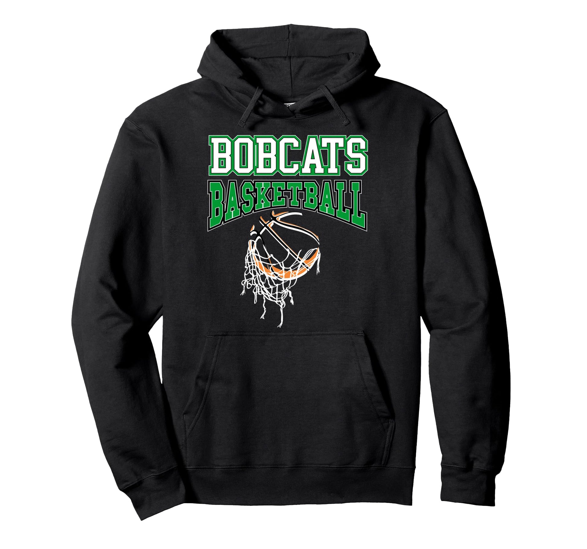 Green Bobcats Basketball Mom Game Day Hoodie - Unique Graphic Men Women - T-Shirt, Sweatshirt, Hoodie