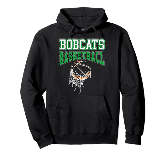 Green Bobcats Basketball Mom Game Day Hoodie - Unique Graphic Men Women - T-Shirt, Sweatshirt, Hoodie
