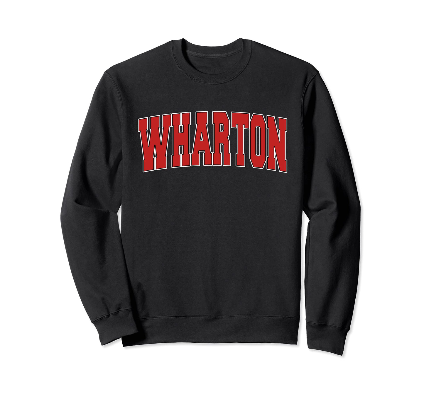 Wharton Tx Texas Varsity Usa Sweatshirt - Casual Everyday Wear Unisex - T-Shirt, Sweatshirt, Hoodie