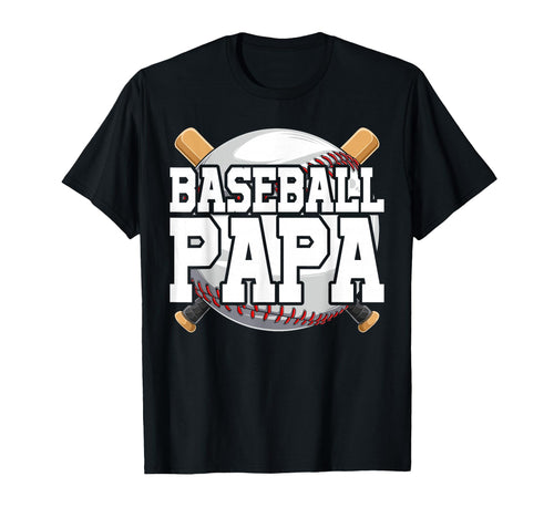 Papa Baseball Grandson Funny Grandpa T-Shirt - Graphic Print Men Women - T-Shirt, Sweatshirt, Hoodie