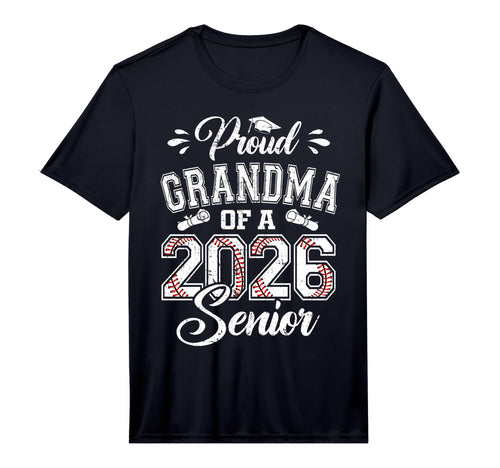 Mens Proud Grandma 2026 Senior Baseball T-Shirt - Graphic Print Unisex - T-Shirt, Sweatshirt, Hoodie