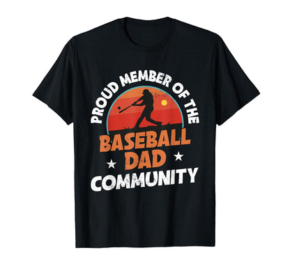 Fathers Day Baseball Dad Parent T-Shirt - Minimalist Print Unisex - T-Shirt, Sweatshirt, Hoodie
