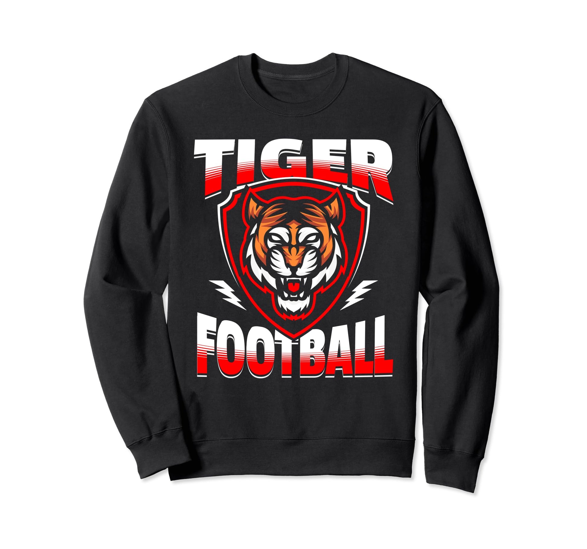 Tiger Football Day Mom Dad Tigers Game Sweatshirt - Unique Graphic Unisex - T-Shirt, Sweatshirt, Hoodie