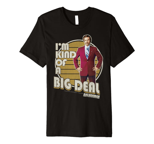 Anchorman Im Kind Big Deal Striped Portrait T-Shirt - Unique Graphic Unisex - T-Shirt, Sweatshirt, Hoodie