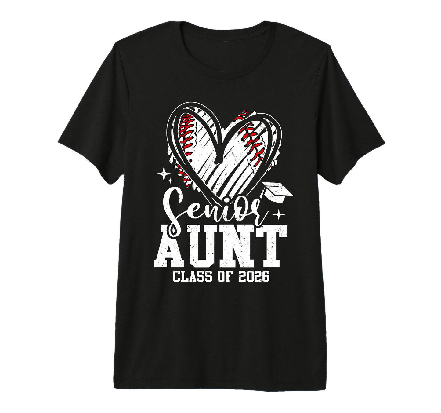 Senior Aunt Class 2026 Baseball T-Shirt - Fun Novelty Design for Adults - T-Shirt, Sweatshirt, Hoodie