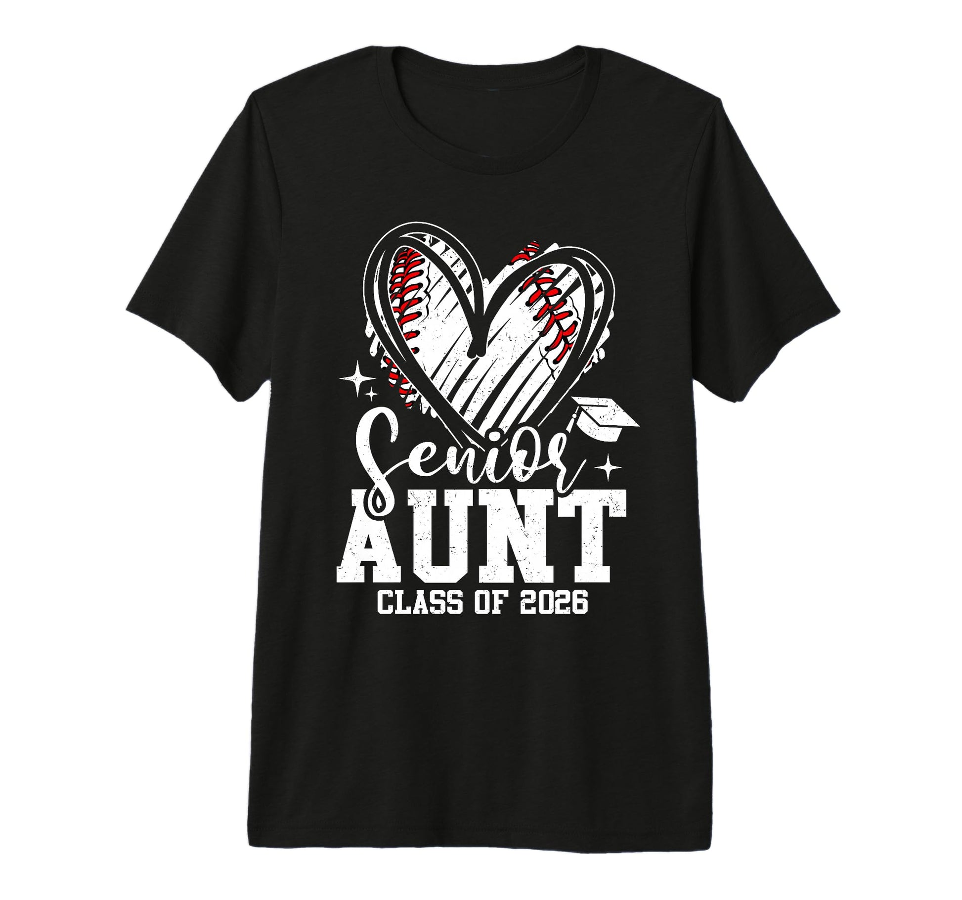 Senior Aunt Class 2026 Baseball T-Shirt - Fun Novelty Design for Adults - T-Shirt, Sweatshirt, Hoodie