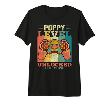 Mens Dad Level Unlocked Gaming Gamer T-Shirt - Fun Novelty Design Unisex - T-Shirt, Sweatshirt, Hoodie