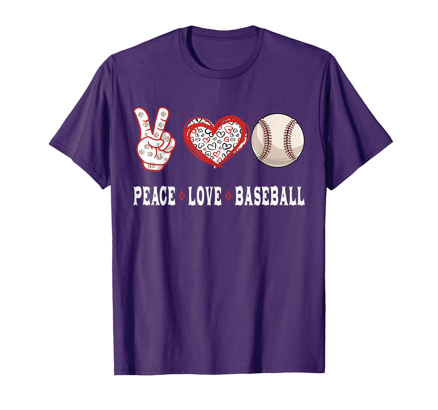 Baseball Lovers Player Fans Peace T-Shirt - Aesthetic Graphic Men Women - T-Shirt, Sweatshirt, Hoodie