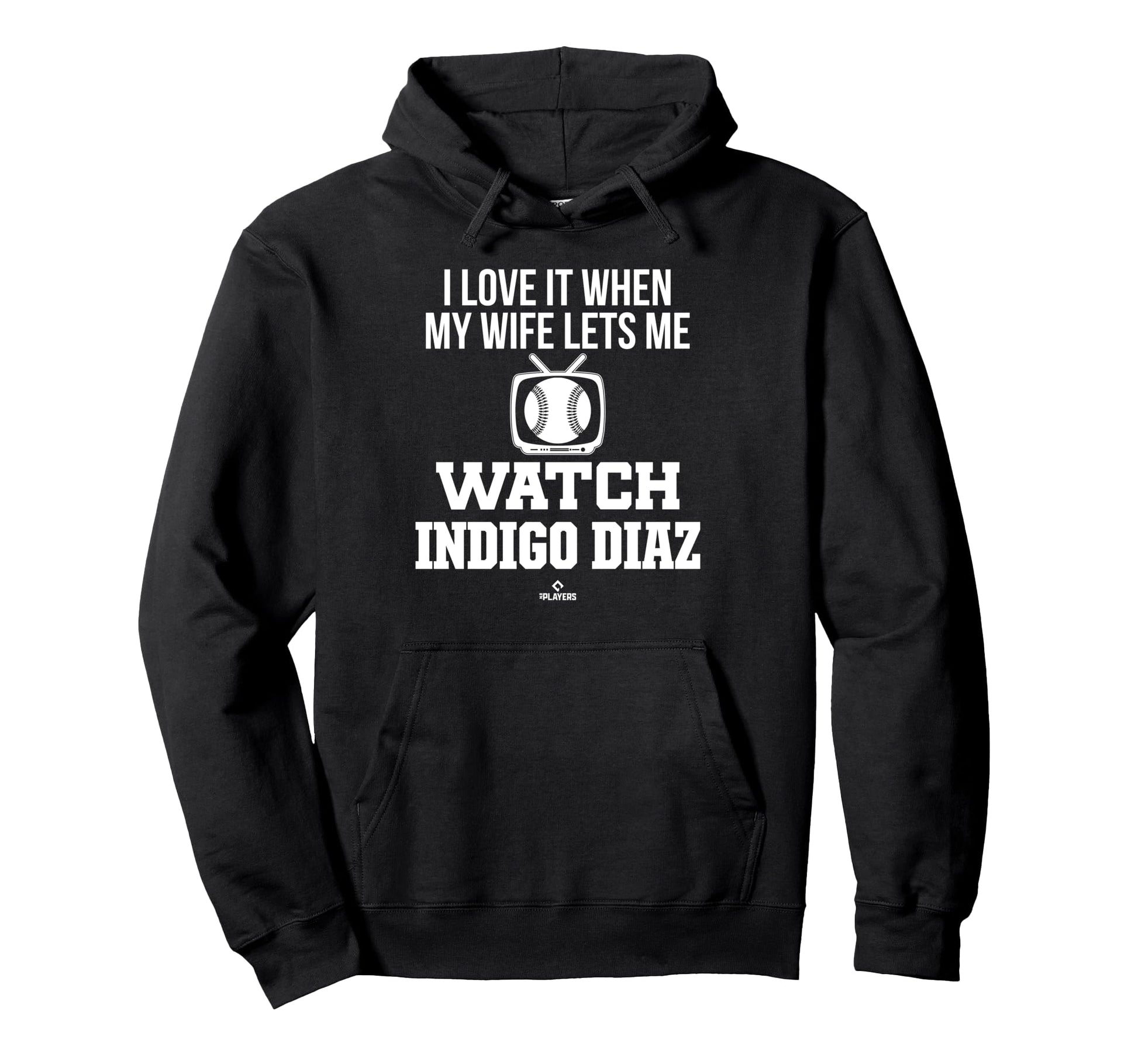 My Wife Lets Me Watch Indigo Diaz Hoodie - Graphic Print for Adults - T-Shirt, Sweatshirt, Hoodie