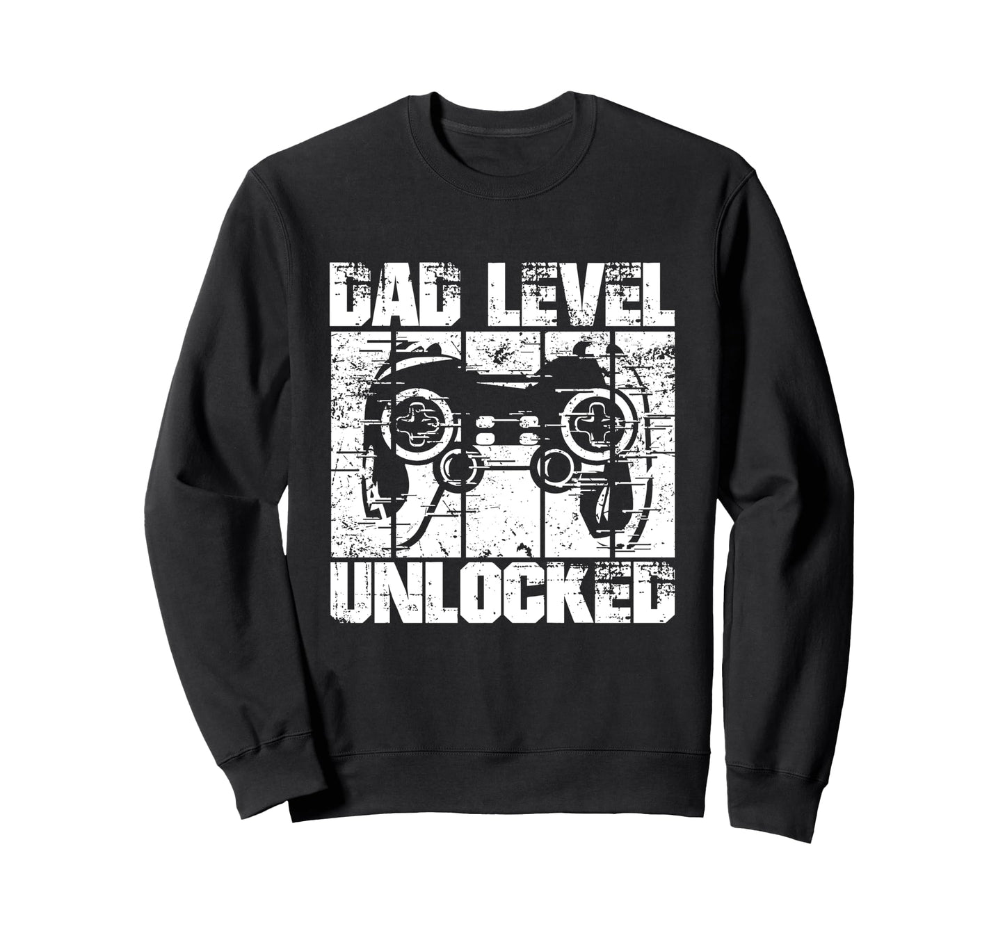 Dad Level Unlocked Gaming Sweatshirt - Minimalist Print for Adults - T-Shirt, Sweatshirt, Hoodie