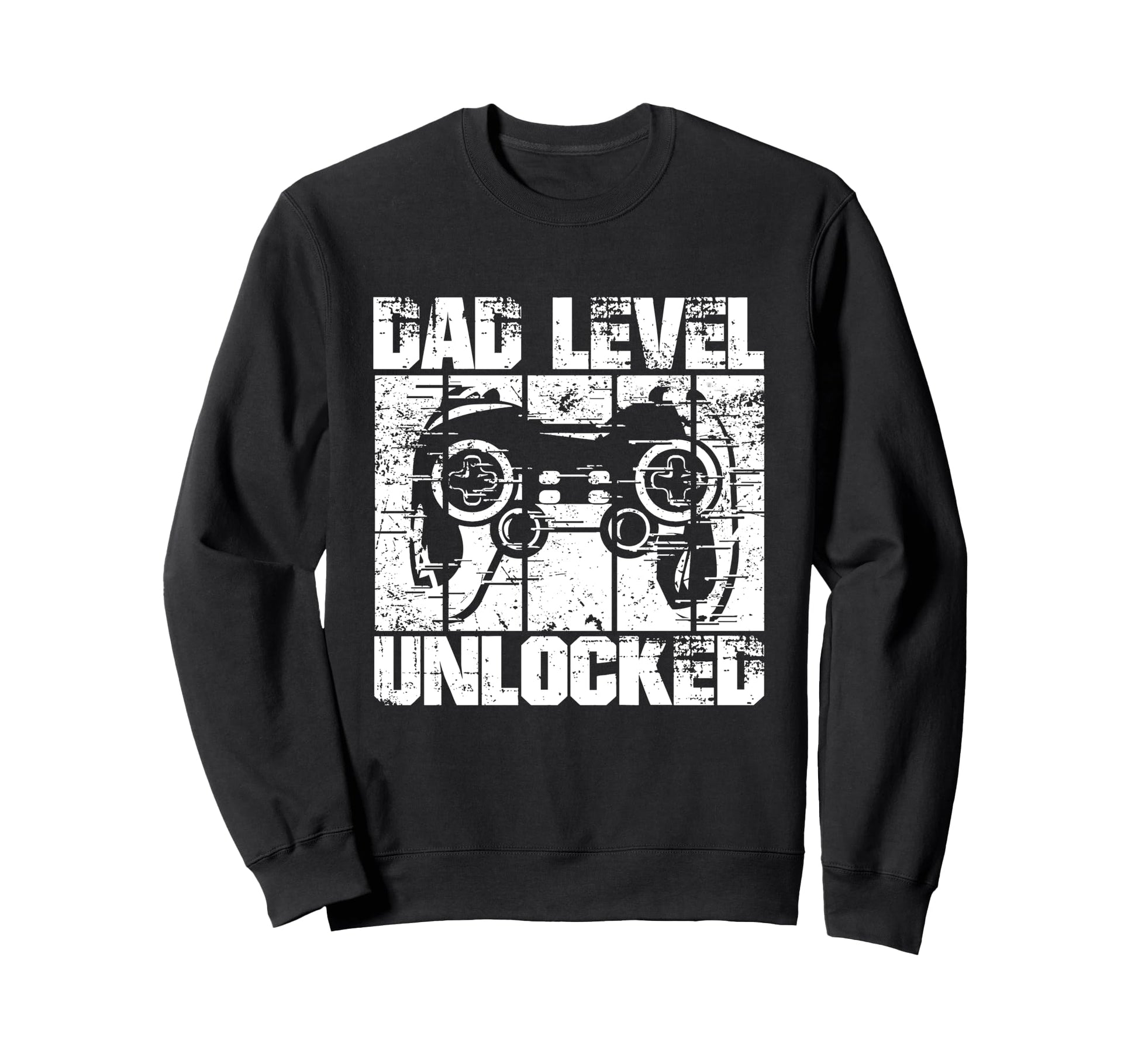 Dad Level Unlocked Gaming Sweatshirt - Minimalist Print for Adults - T-Shirt, Sweatshirt, Hoodie