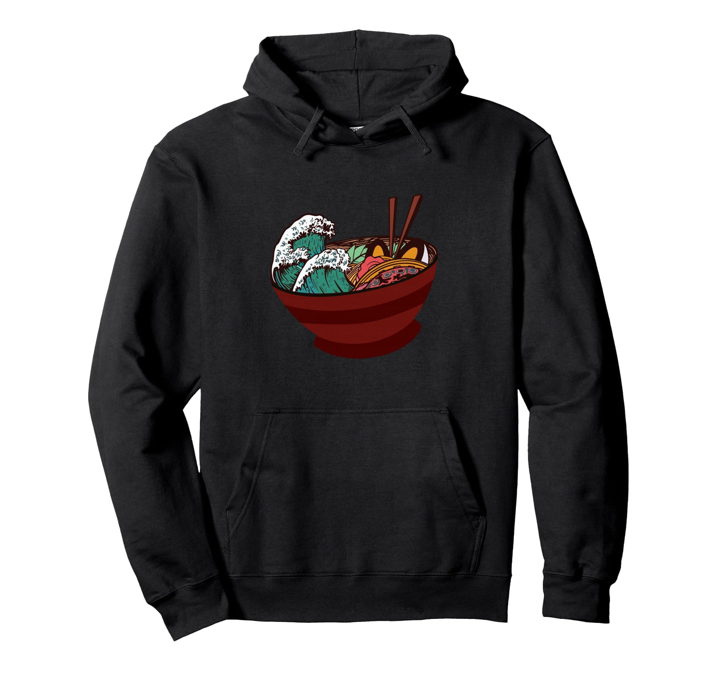 Great Ramen Wave Japanese Japanese Aesthetic Hoodie - Trendy Graphic Unisex - T-Shirt, Sweatshirt, Hoodie