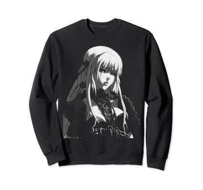 Aesthetic Goth Anime Sad Soft Sweatshirt - Minimalist Print for Adults - T-Shirt, Sweatshirt, Hoodie