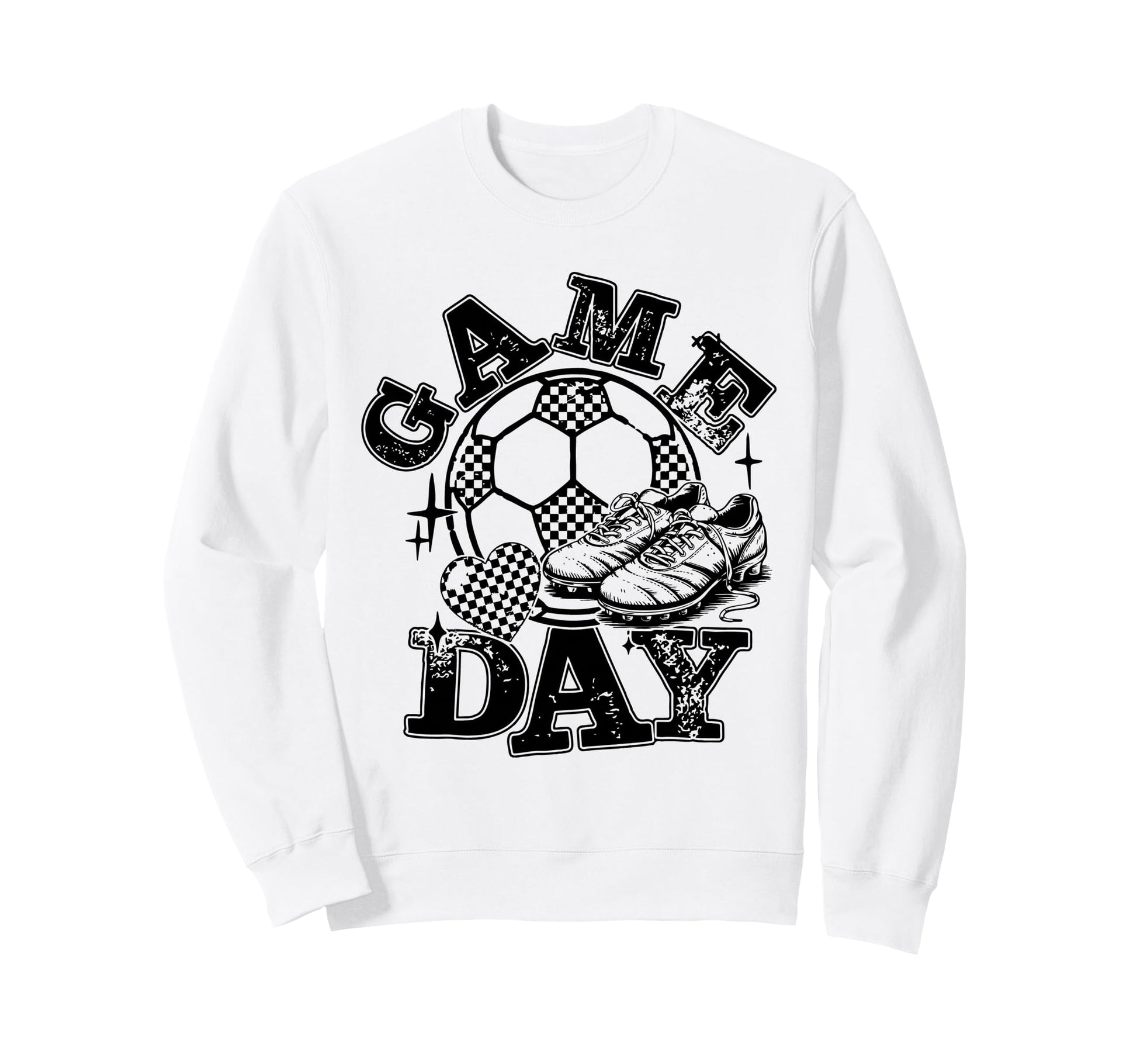 Game Day Football Bow Cheer Mom Sweatshirt - Graphic Print for Adults - T-Shirt, Sweatshirt, Hoodie