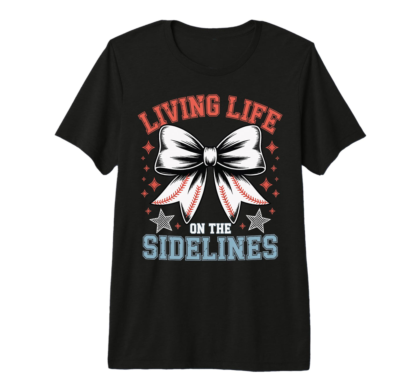 Living Life Sidelines Baseball Tri T-Shirt - Streetwear Style for Adults - T-Shirt, Sweatshirt, Hoodie