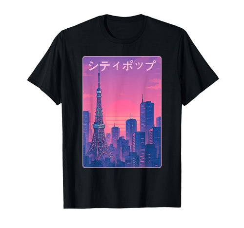 Japan City Pop Vaporwave Aesthetic T-Shirt - Streetwear Style for Adults - T-Shirt, Sweatshirt, Hoodie