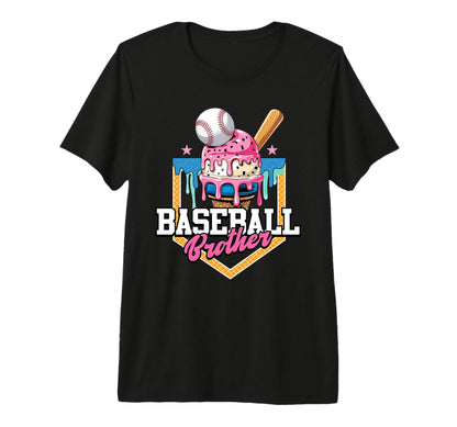 Baseball Brother Ice Cream Drip T-Shirt - Casual Everyday Wear Unisex - T-Shirt, Sweatshirt, Hoodie