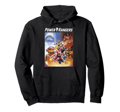 Power Rangers Rainbow Color Action Hoodie - Trendy Graphic for Adults - T-Shirt, Sweatshirt, Hoodie