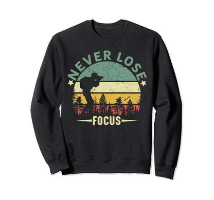 Funny Photographer Camera Never Sweatshirt - Unique Graphic for Adults - T-Shirt, Sweatshirt, Hoodie