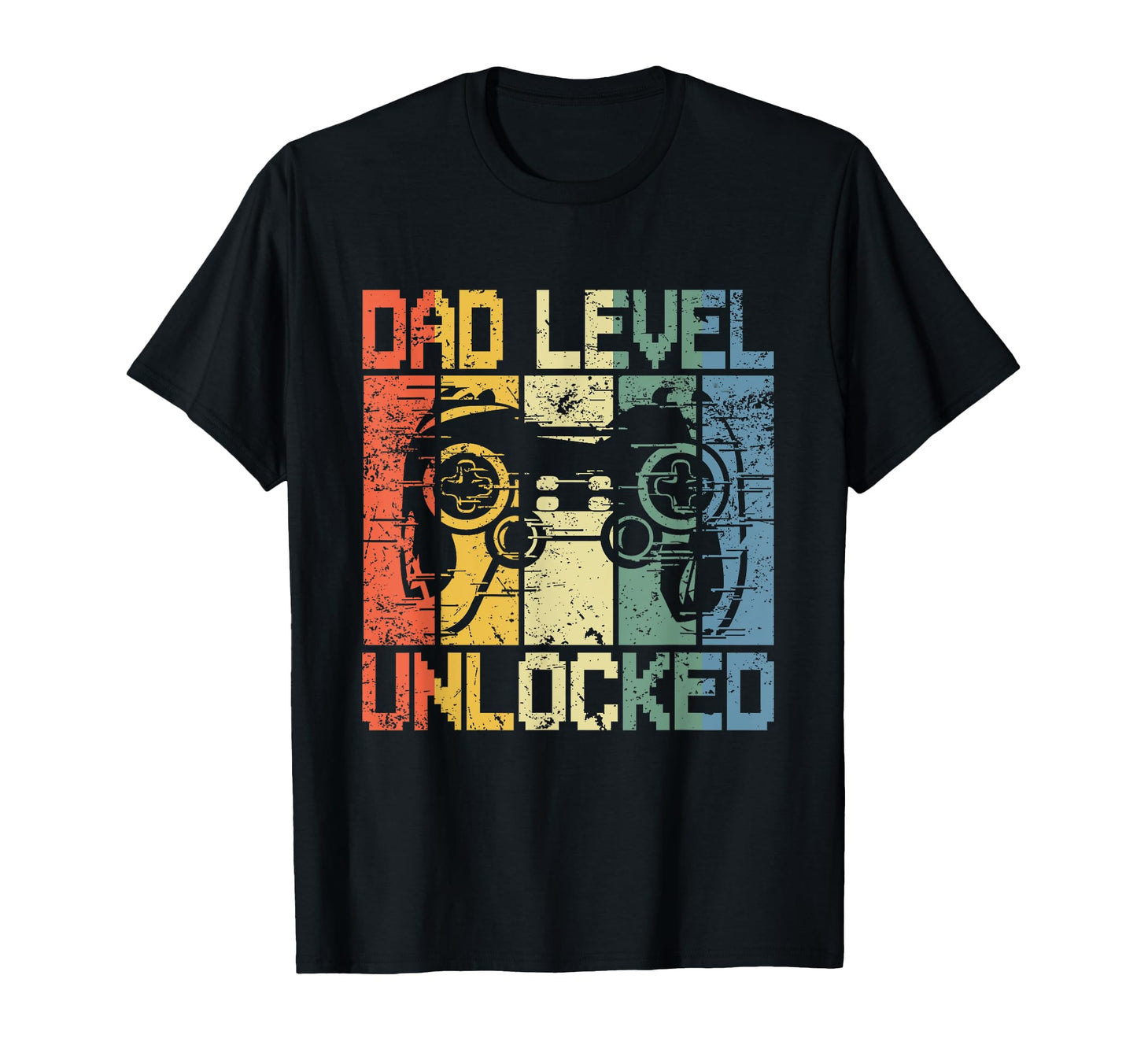 Dad Level Unlocked Gaming Controller T-Shirt - Aesthetic Graphic Men Women - T-Shirt, Sweatshirt, Hoodie