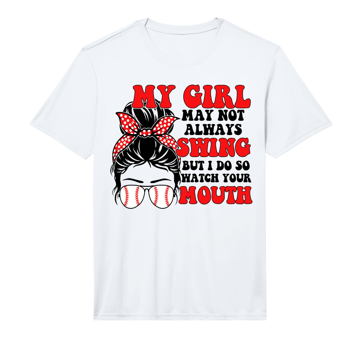 Mens Messy Bun Softball Mom My May T-Shirt - Novelty Apparel for Adults - T-Shirt, Sweatshirt, Hoodie