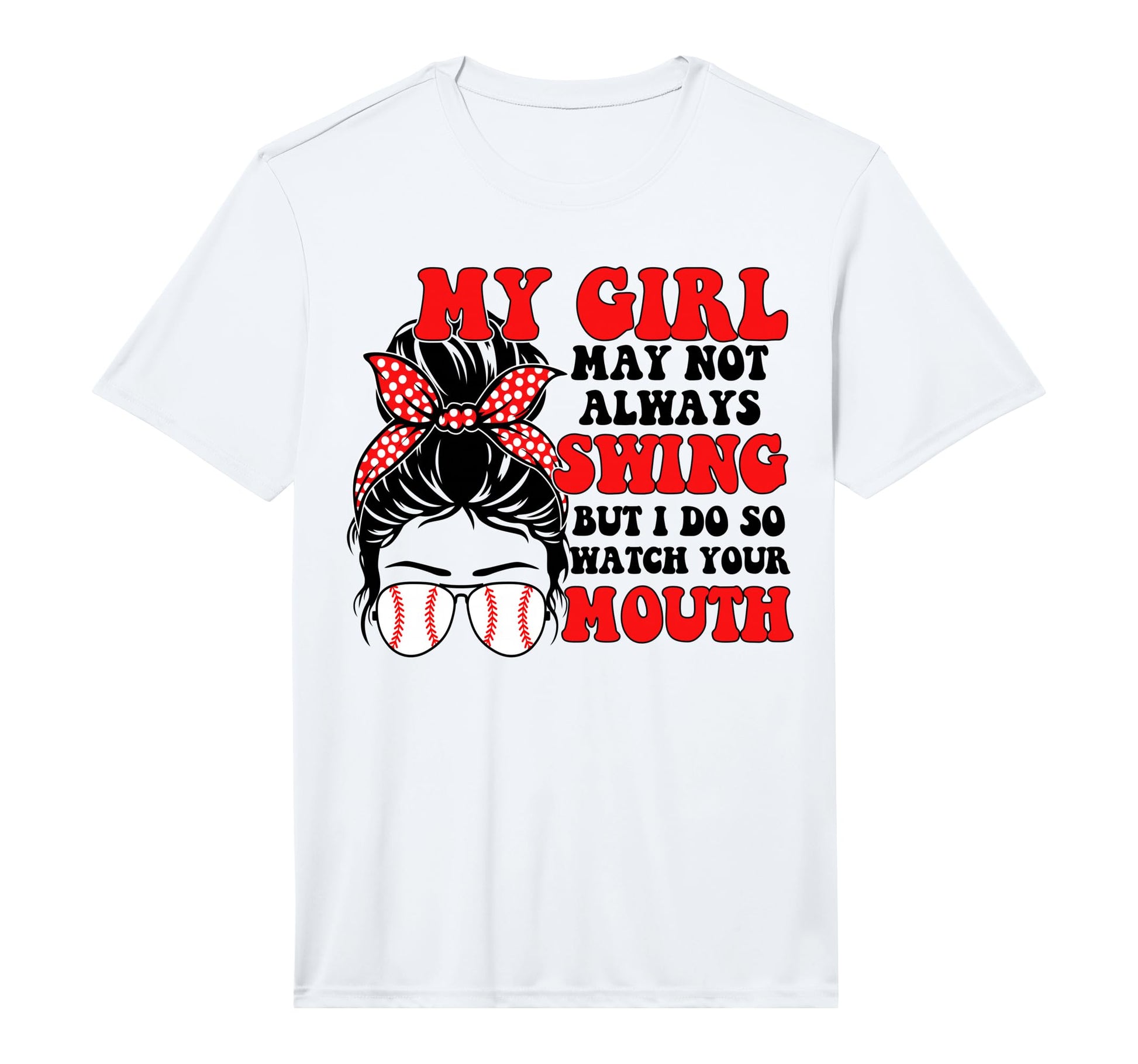 Mens Messy Bun Softball Mom My May T-Shirt - Novelty Apparel for Adults - T-Shirt, Sweatshirt, Hoodie