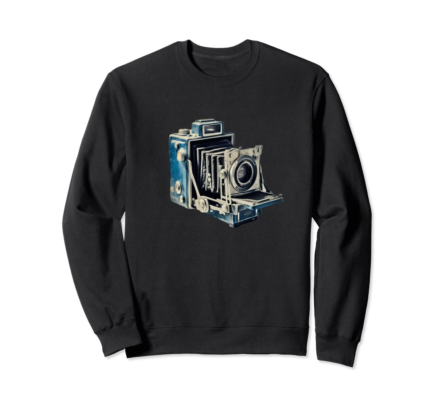 Old Camera Authentic Art Sweatshirt - Minimalist Print for Adults - T-Shirt, Sweatshirt, Hoodie