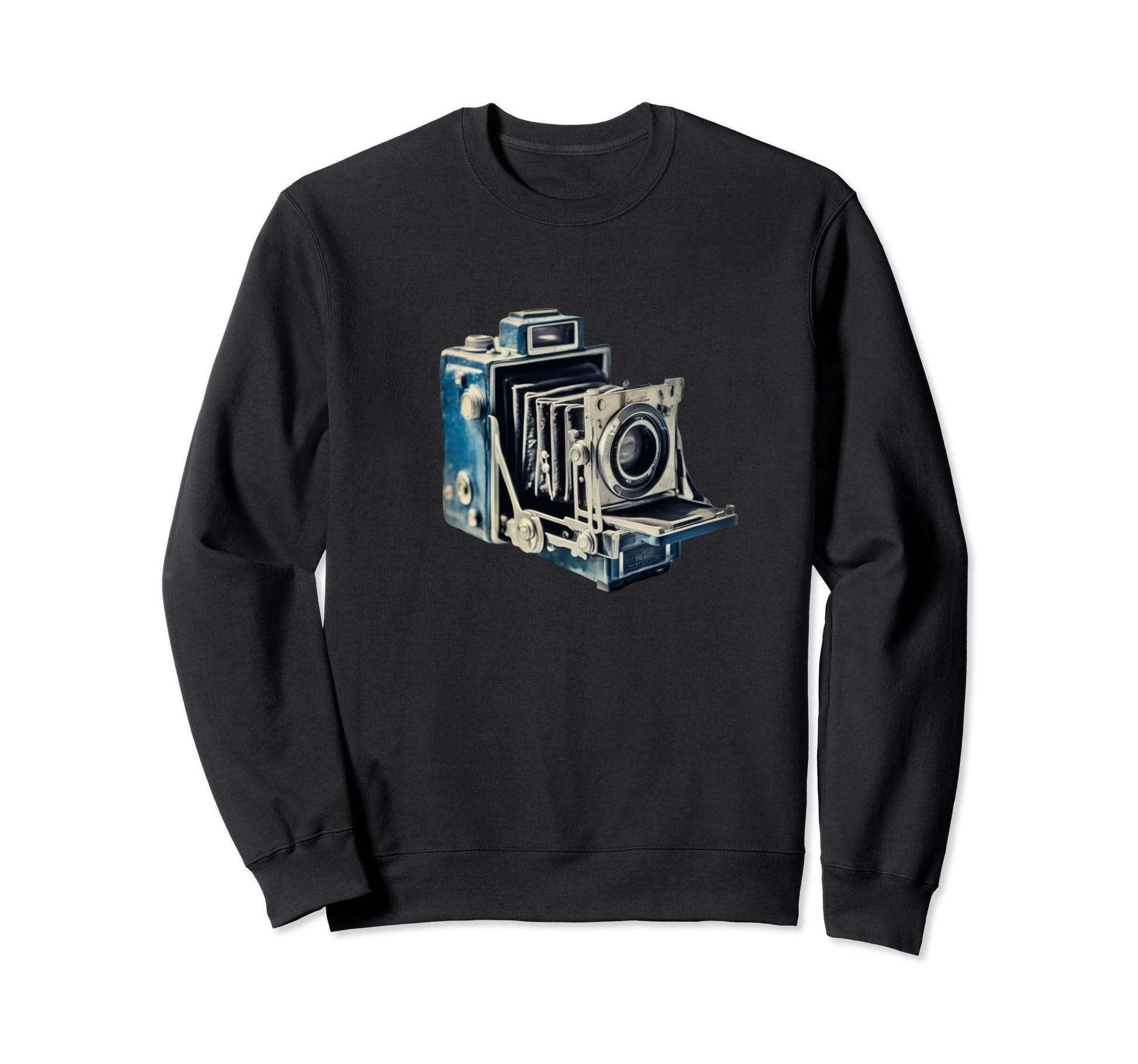 Old Camera Authentic Art Sweatshirt - Minimalist Print for Adults - T-Shirt, Sweatshirt, Hoodie