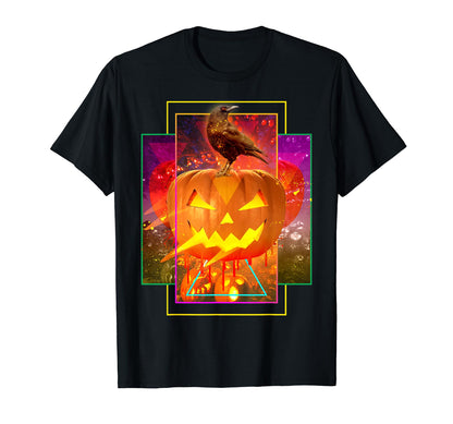 Halloween Vaporwave Jack O Lantern And T-Shirt - Unique Graphic Men Women - T-Shirt, Sweatshirt, Hoodie