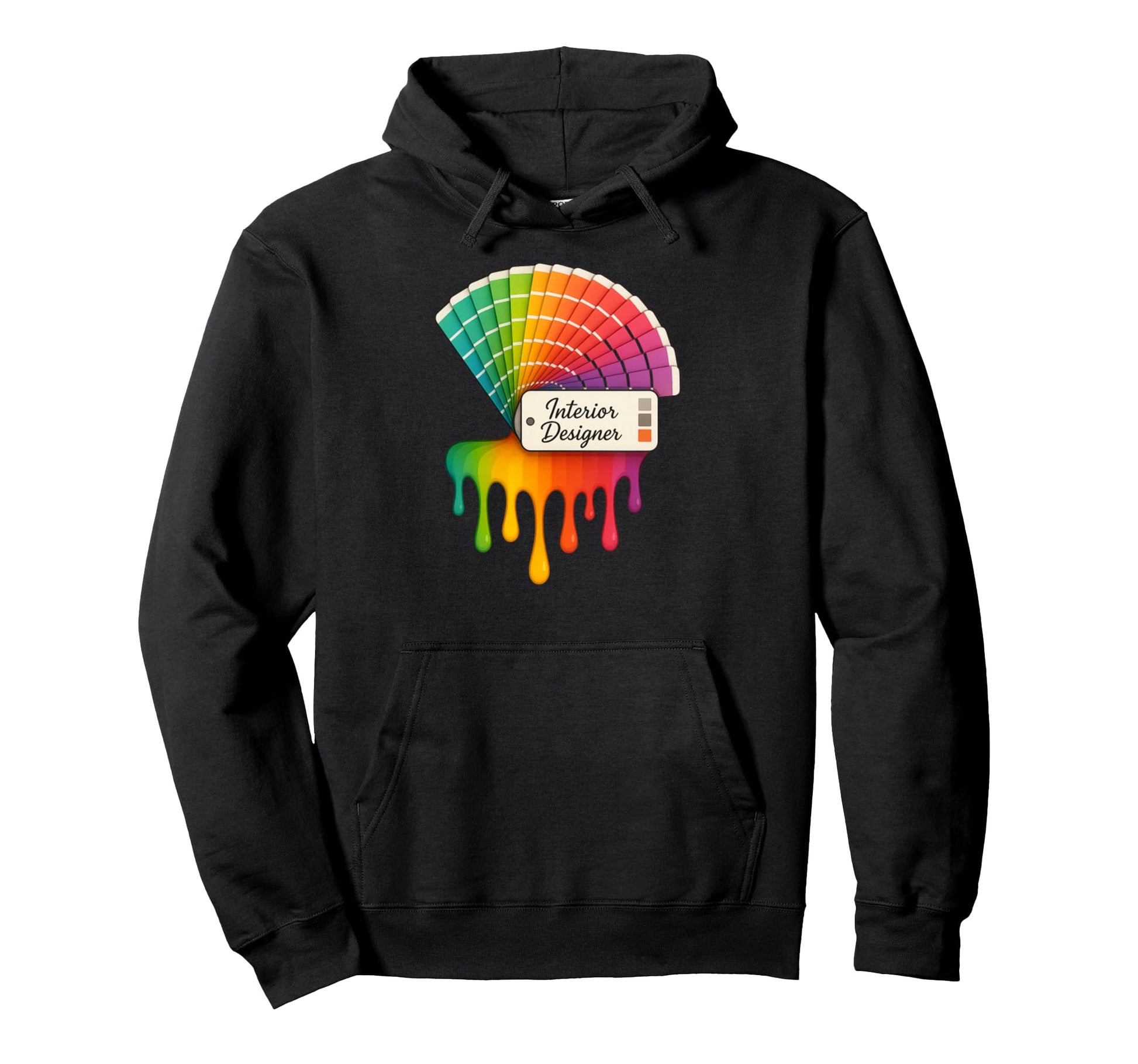 Fun Color Creative Artist Interior Hoodie - Graphic Print for Adults - T-Shirt, Sweatshirt, Hoodie