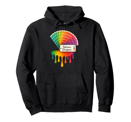 Fun Color Creative Artist Interior Hoodie - Graphic Print for Adults - T-Shirt, Sweatshirt, Hoodie