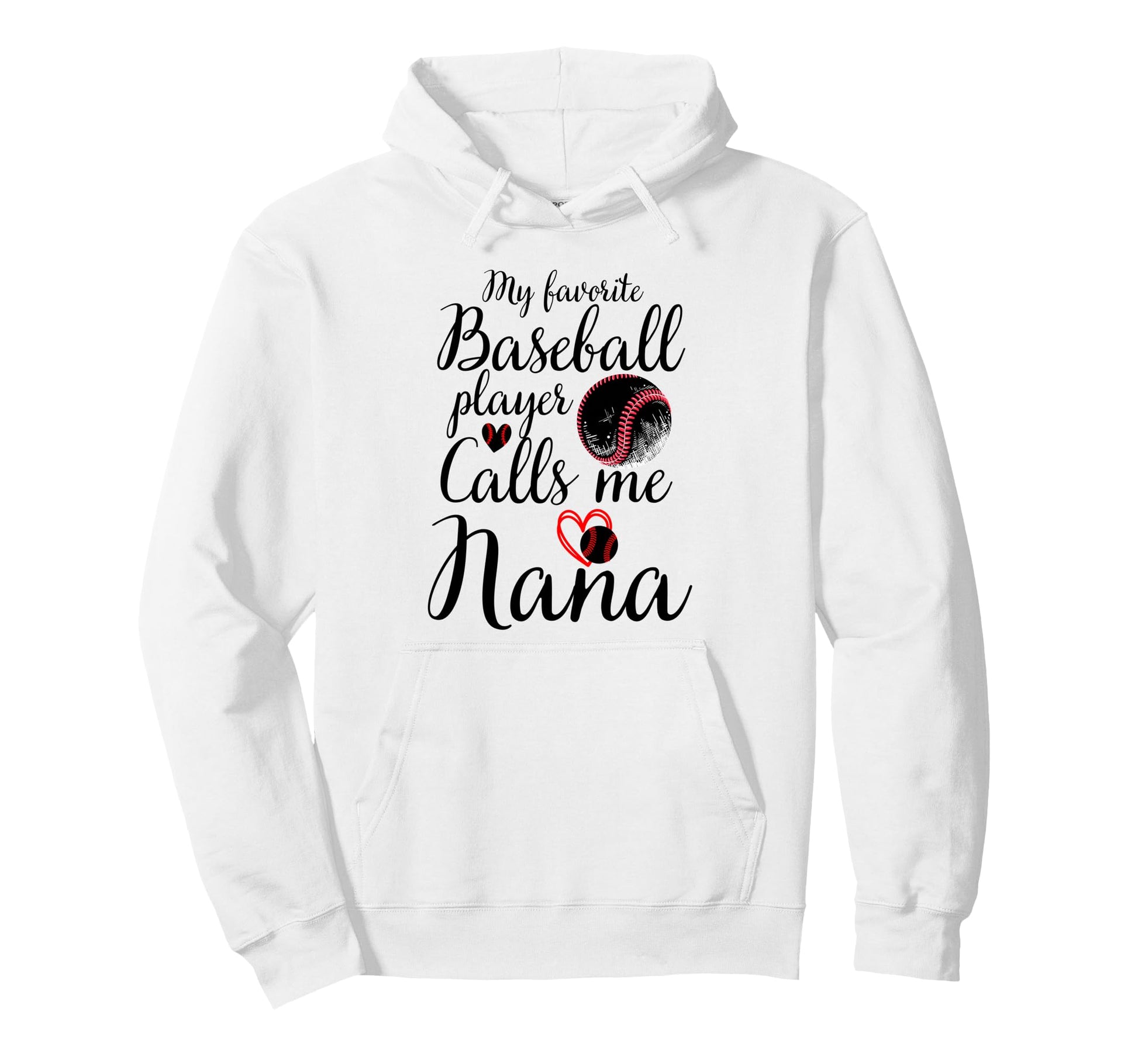 My Favorite Baseball Player Calls Me Hoodie - Minimalist Print Men Women - T-Shirt, Sweatshirt, Hoodie