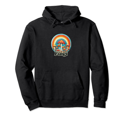 Fungi Fun Mushrooms Are Rainbow Mushroom Hoodie - Graphic Print for Adults - T-Shirt, Sweatshirt, Hoodie