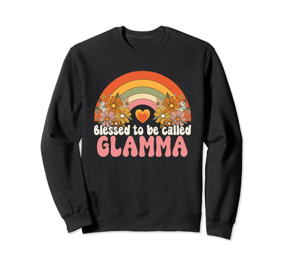 Blessed To Be Called Glamma Sweatshirt - Aesthetic Graphic Men Women - T-Shirt, Sweatshirt, Hoodie