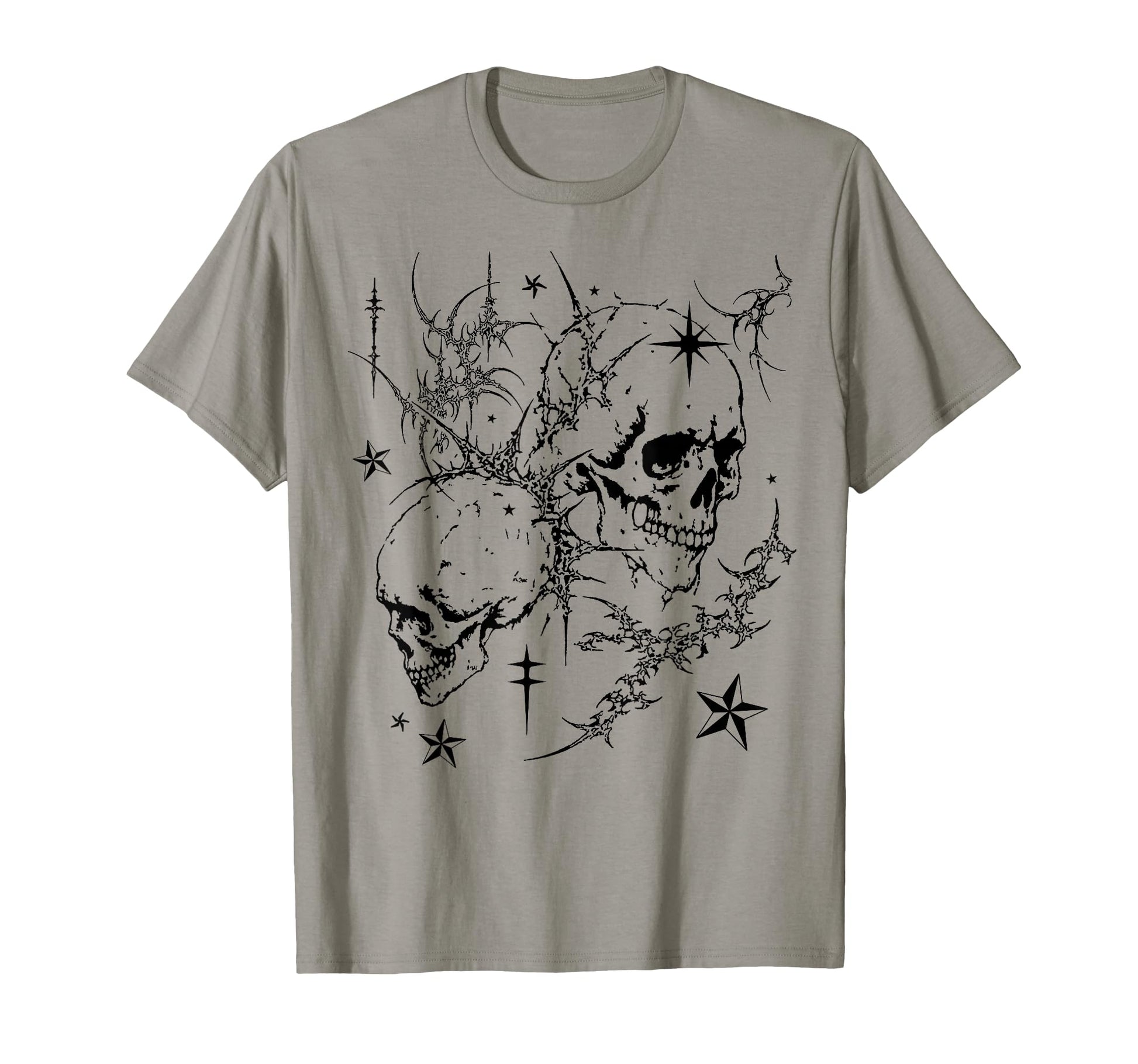 Skull Y2K Grunge Goth Alt Sigilism T-Shirt - Novelty Apparel Unisex - T-Shirt, Sweatshirt, Hoodie