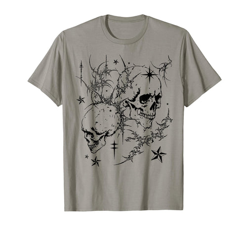 Skull Y2K Grunge Goth Alt Sigilism T-Shirt - Novelty Apparel Unisex - T-Shirt, Sweatshirt, Hoodie