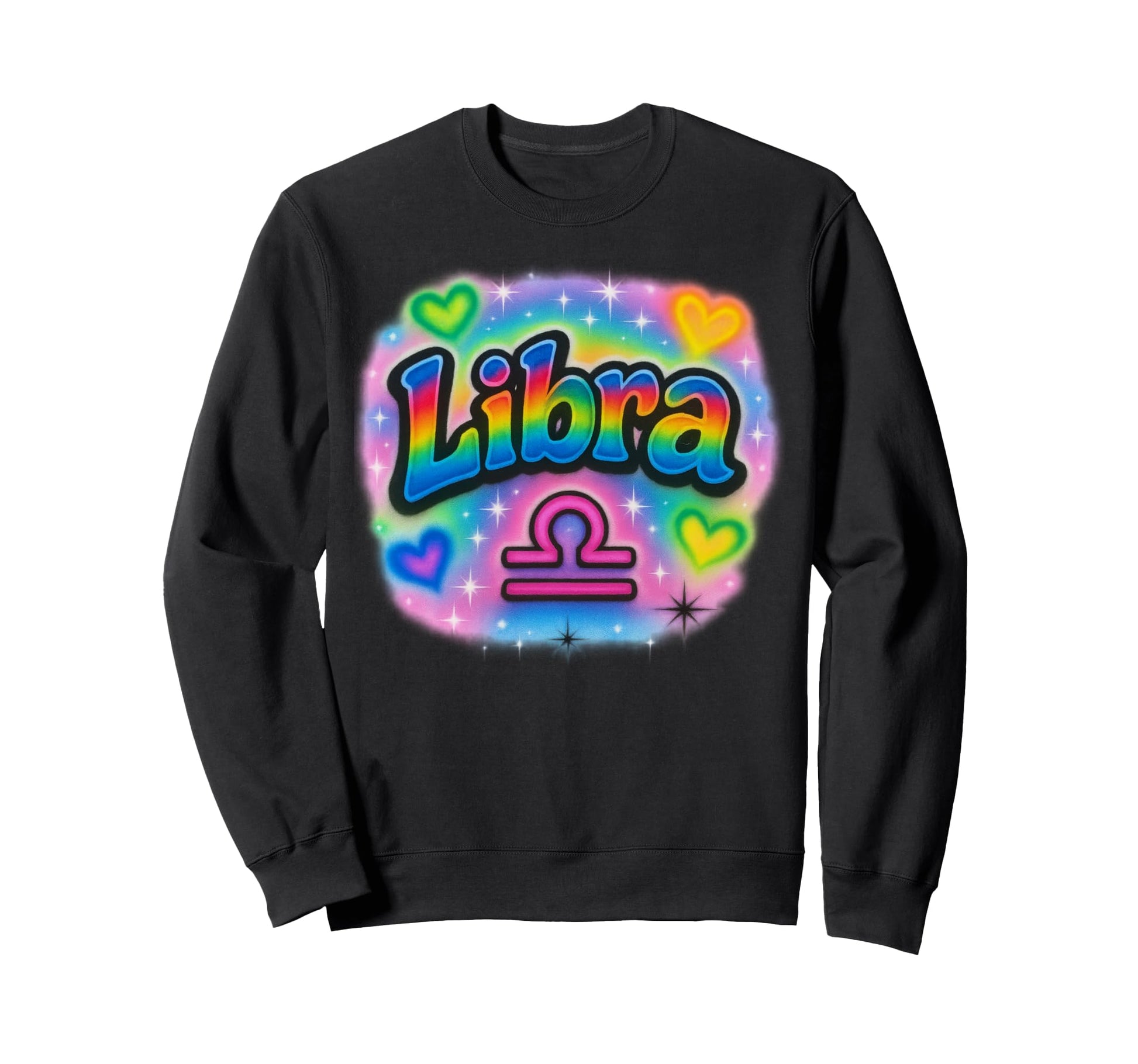 Libra Zodiac Sign Rainbow Pastel Sweatshirt - Unique Graphic Unisex - T-Shirt, Sweatshirt, Hoodie