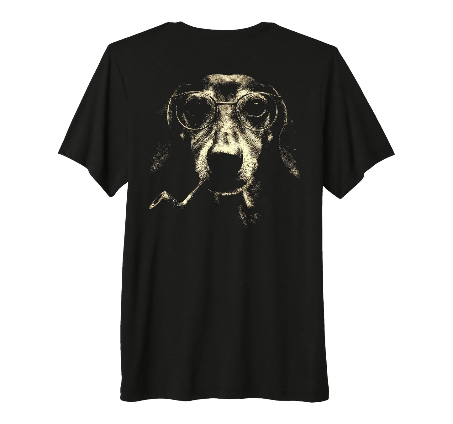 Dachshund Smoking Pipe Grunge Meme 90S T-Shirt - Custom Art Print Unisex - T-Shirt, Sweatshirt, Hoodie