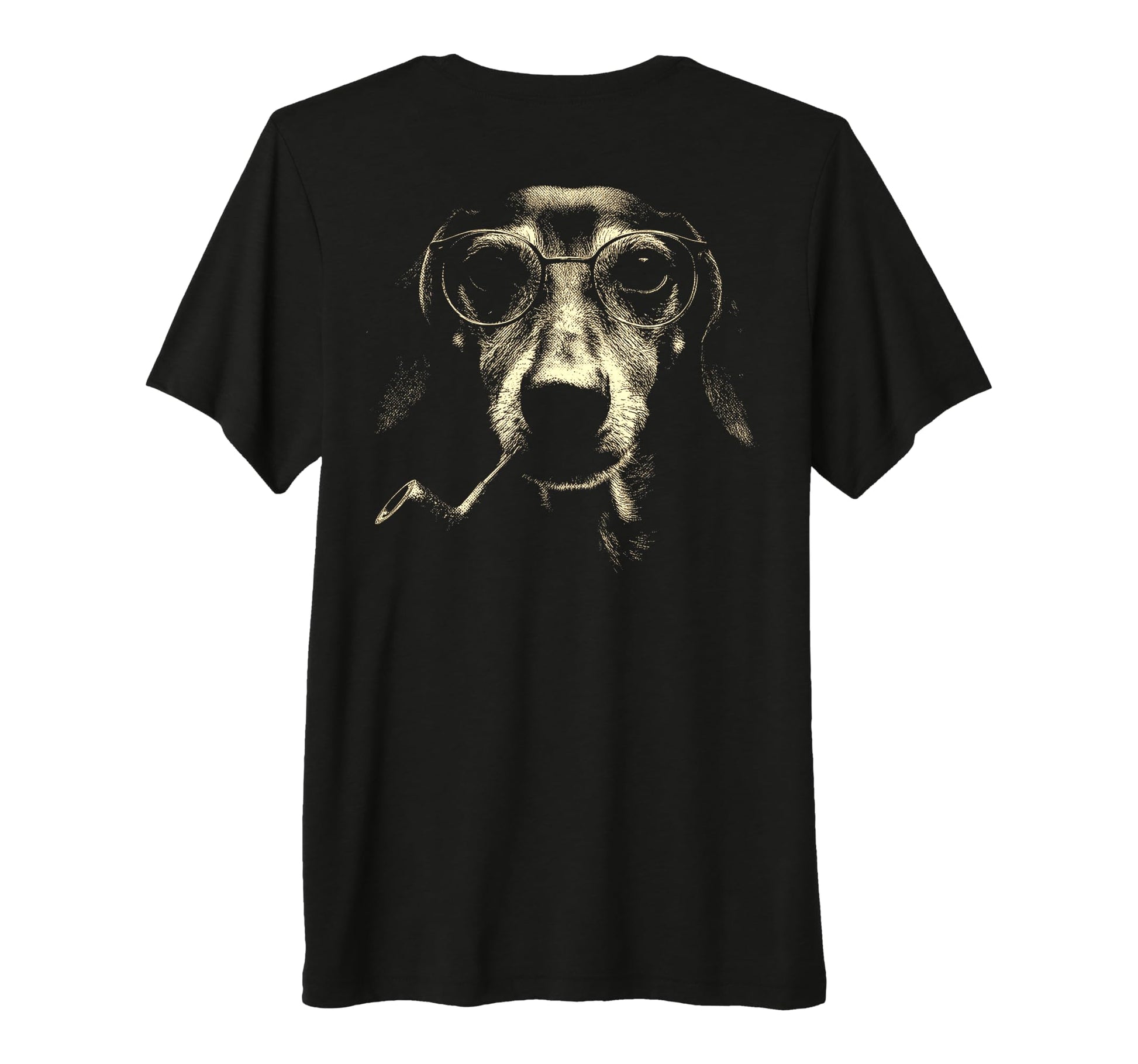 Dachshund Smoking Pipe Grunge Meme 90S T-Shirt - Custom Art Print Unisex - T-Shirt, Sweatshirt, Hoodie