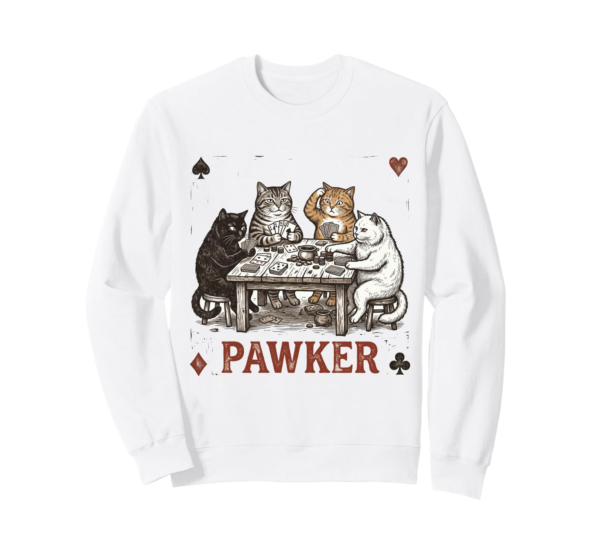 Funny Poker Board Game Card Sweatshirt - Novelty Apparel for Adults - T-Shirt, Sweatshirt, Hoodie